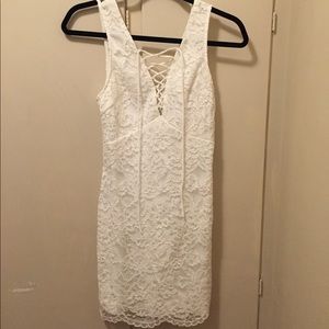 White lace dress